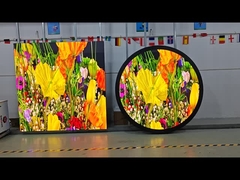 schermo di riproduzione a LED rotondo esterno