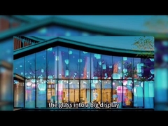 Display a LED a colori pieni Video Wall Screen a LED a pellicola trasparente