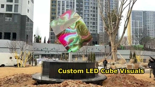 Display video a LED a cubo