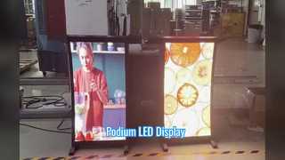 Display LED sul podio per interni