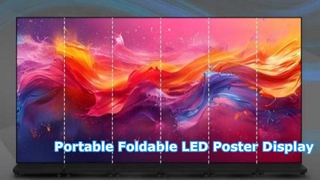 Schermo LED pieghevole portatile per pubblicità aziendale