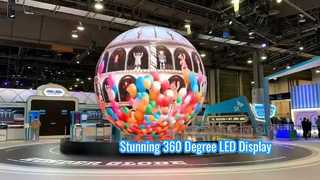 Esposizione di LED sferica