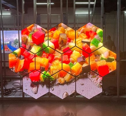 350mm P3 Outdoor Hexagon Led Panel Screen Custom Shape LED Display spherical led display
